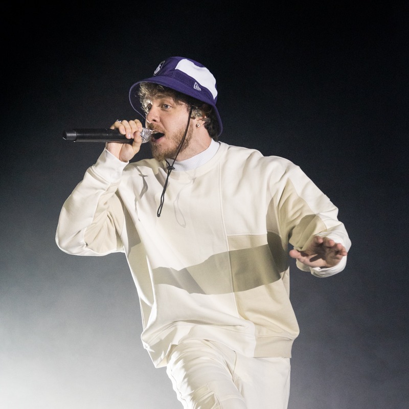 Jack Harlow performing at HBF Stadium