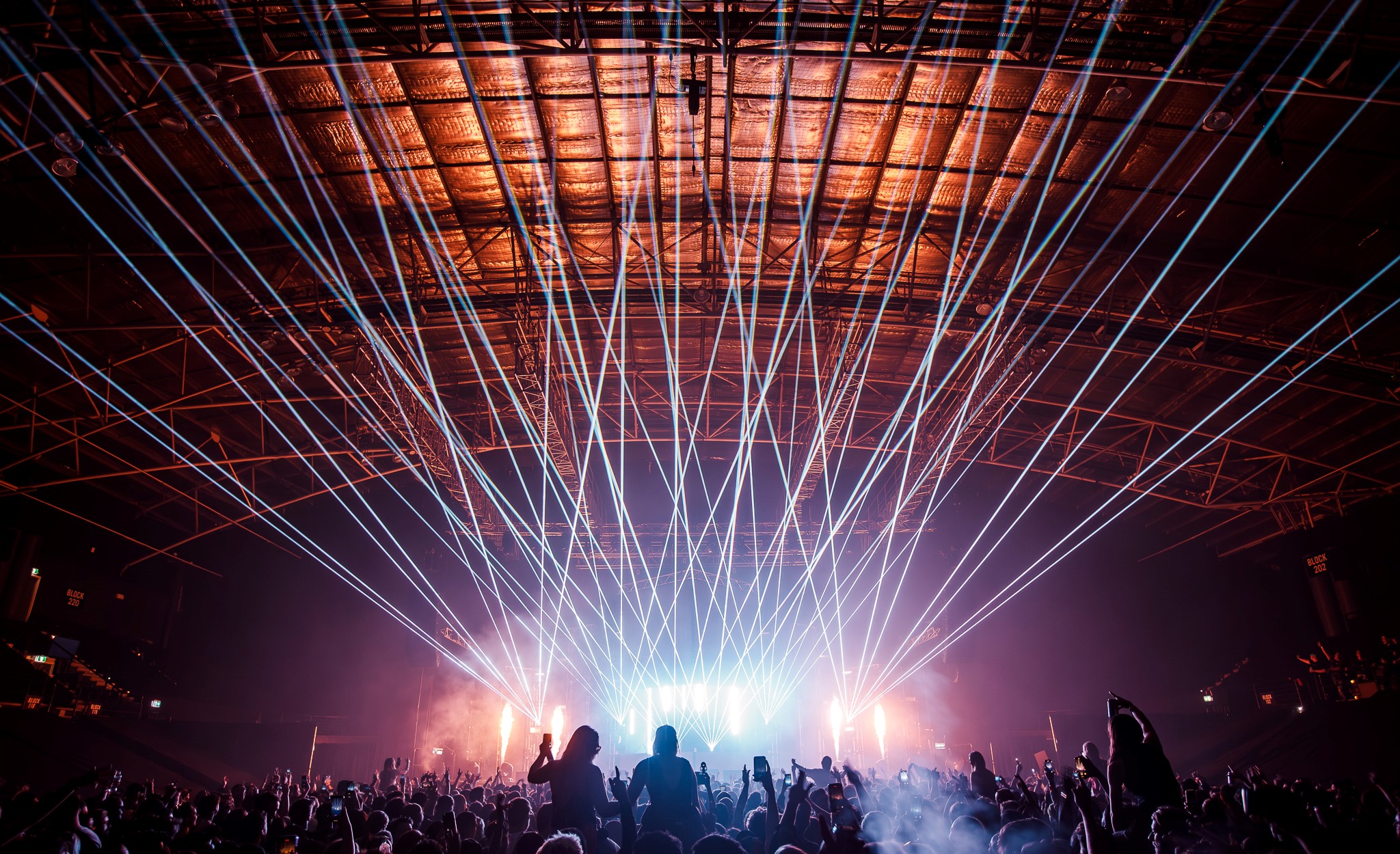 Lights at Inhibit XL event
